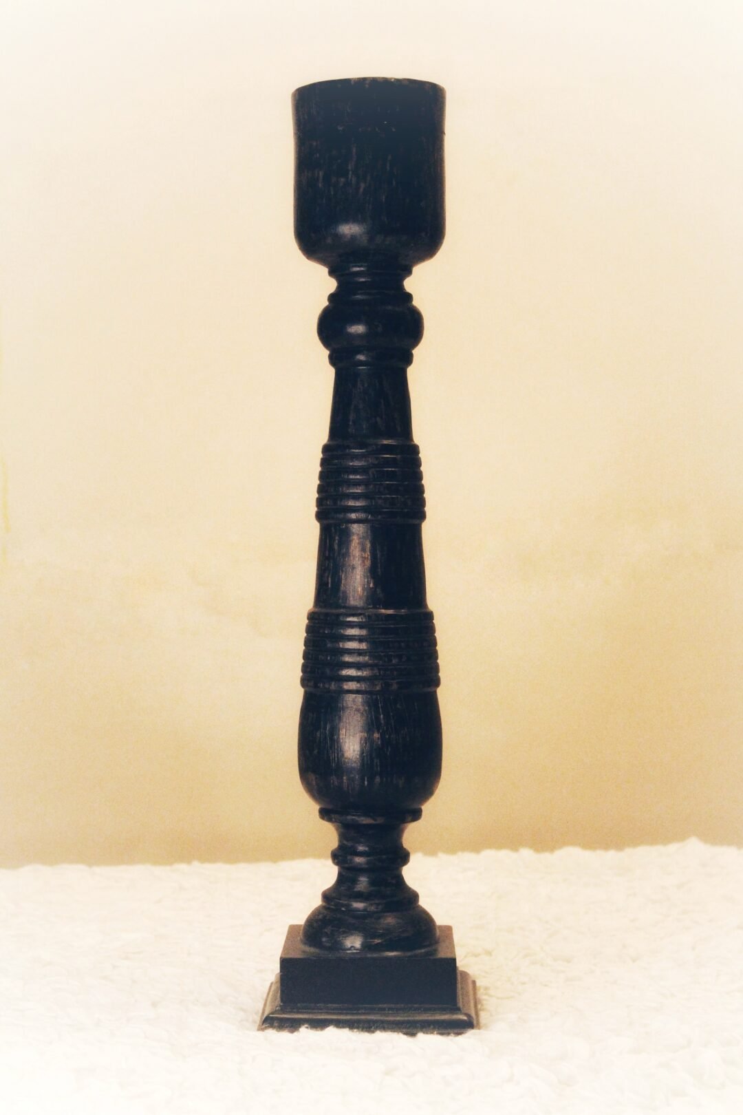 1000931314 Handcrafted Wooden Candle Stand