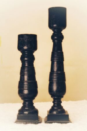 1000931322 Handcrafted Wooden Candle Stand