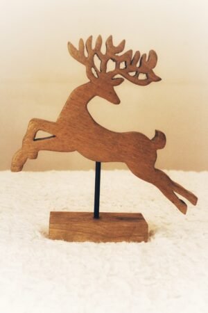 1000929804 (1) Handcrafted Wooden Reindeer