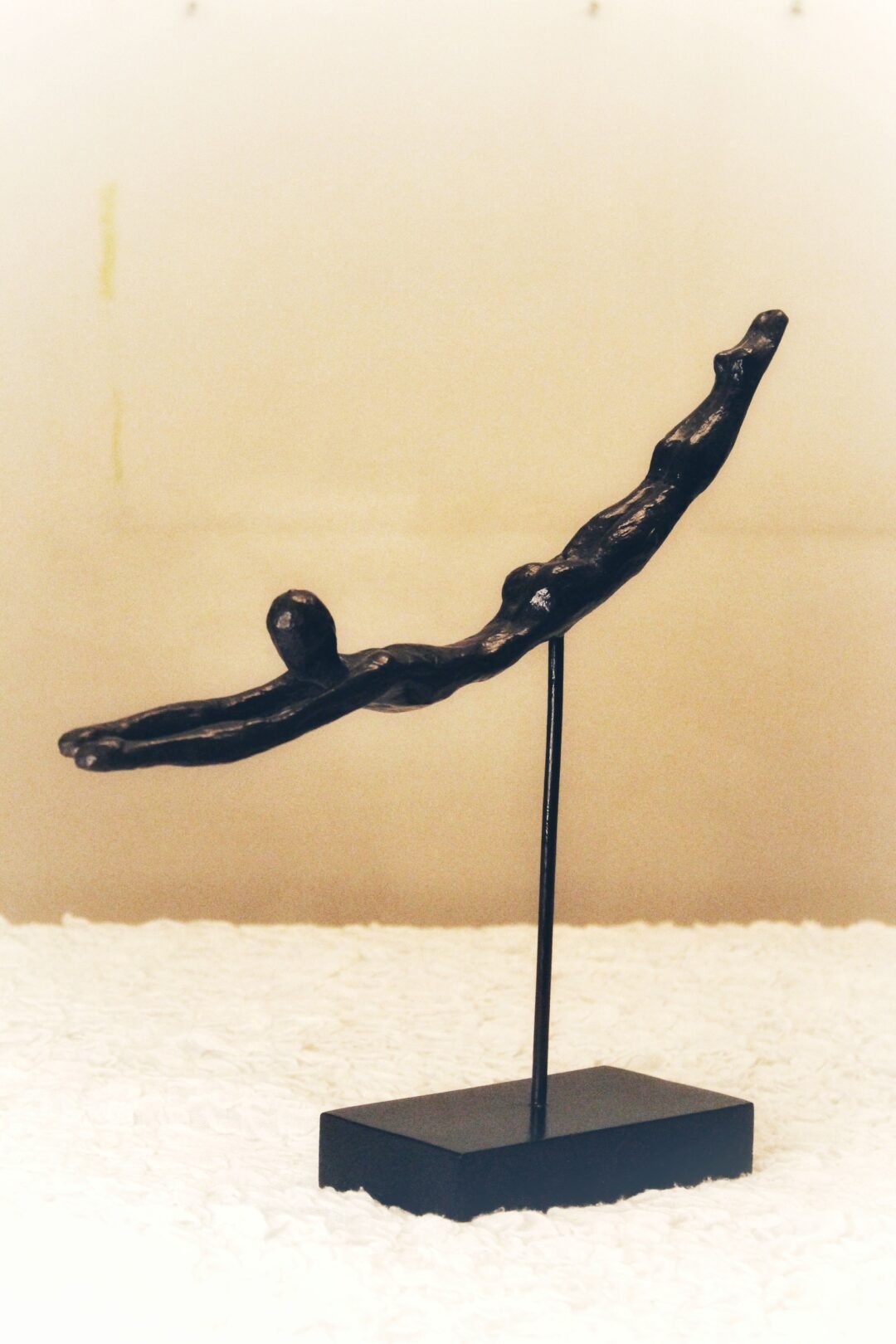 Grace In Motion - Abstract Wooden Sculpture