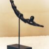 Grace In Motion - Abstract Wooden Sculpture