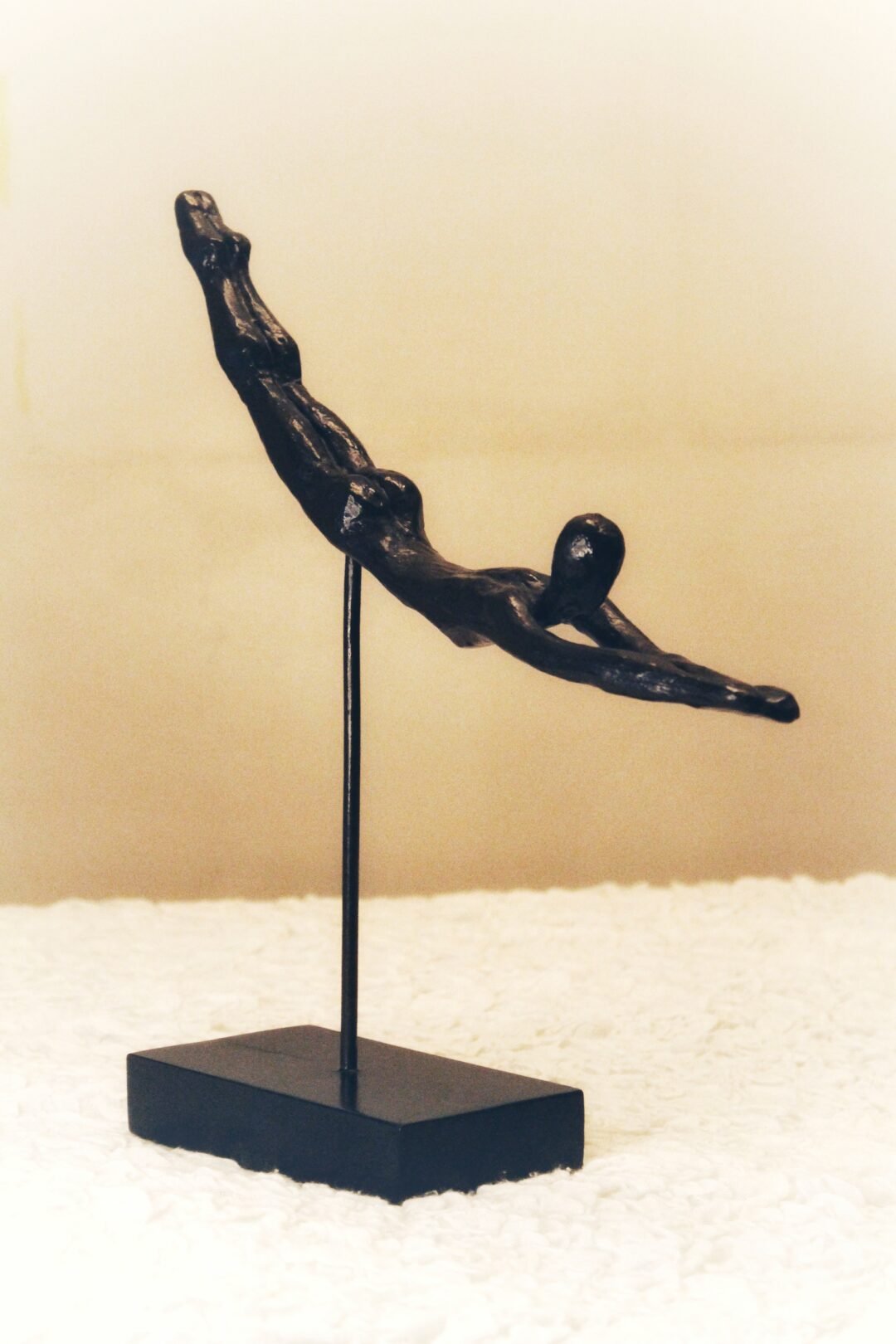Grace In Motion - Abstract Wooden Sculpture