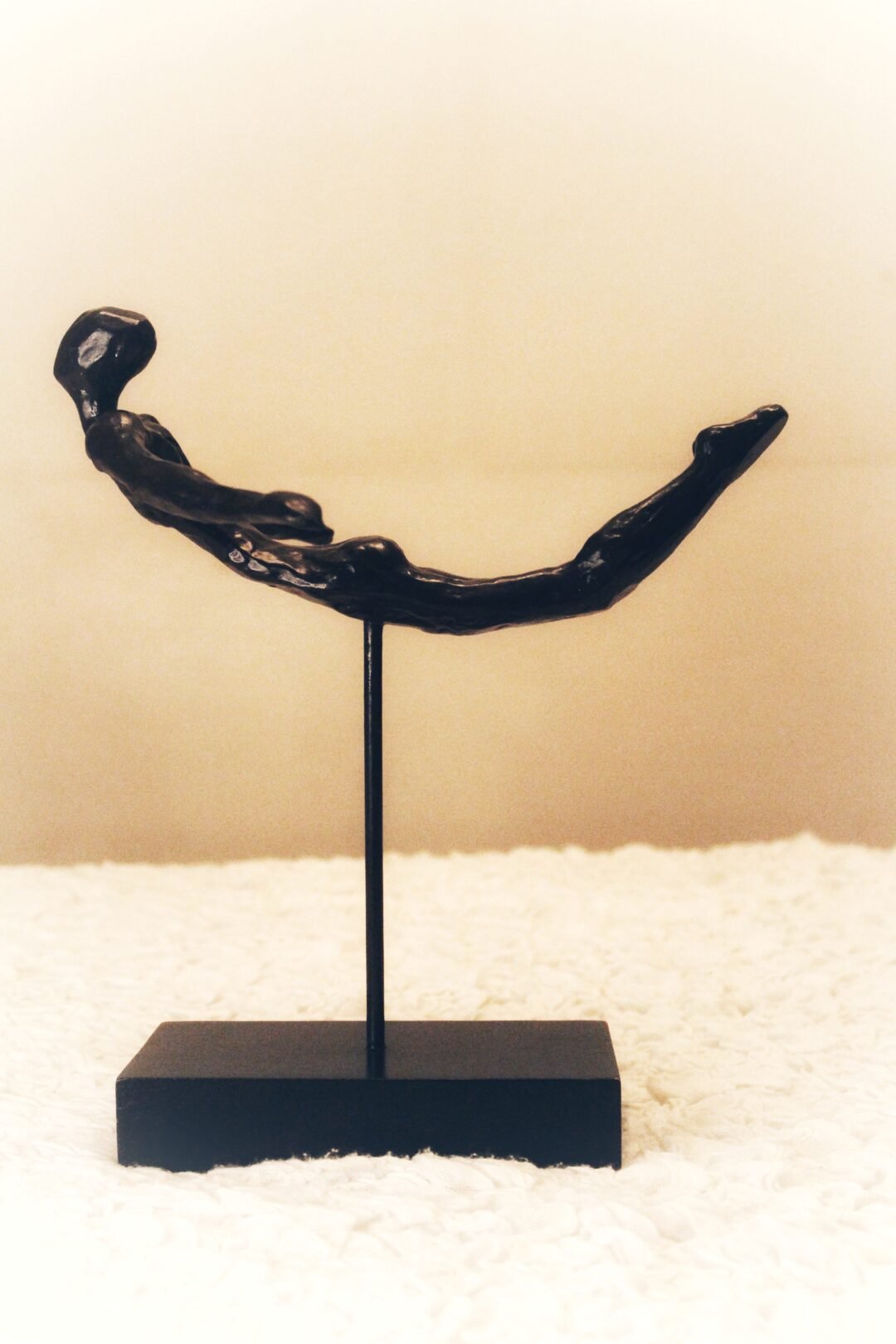 Grace In Motion - Abstract Wooden Sculpture