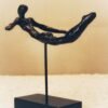 Grace In Motion - Abstract Wooden Sculpture