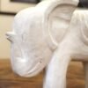 The Gentle Tusker Hand Carved White Elephant