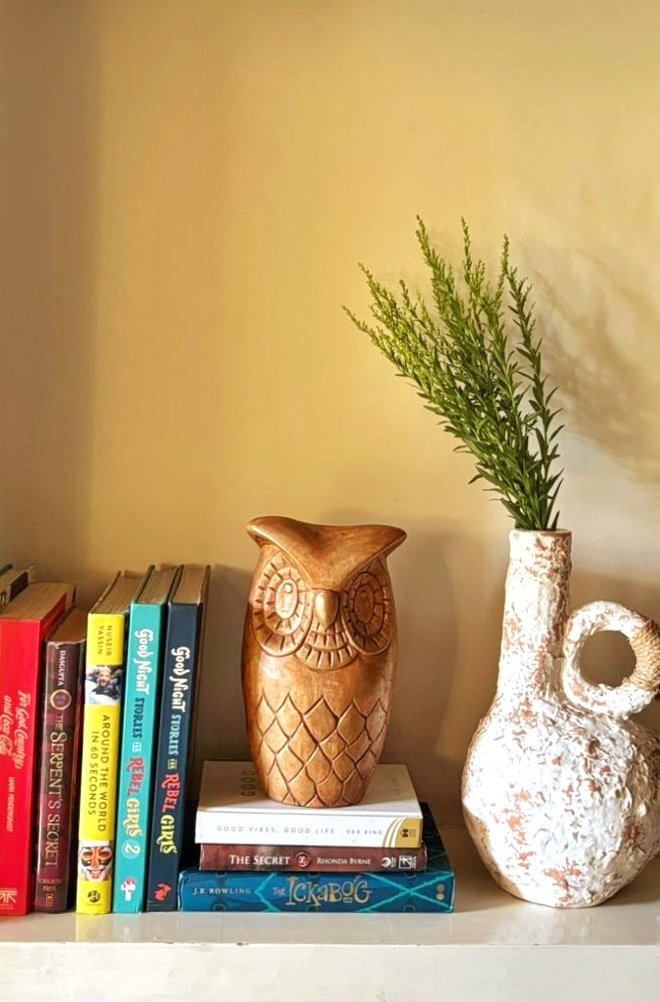 Hand Carved Wooden Owl