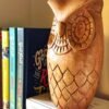 Hand Carved Wooden Owl