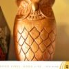 Hand Carved Wooden Owl
