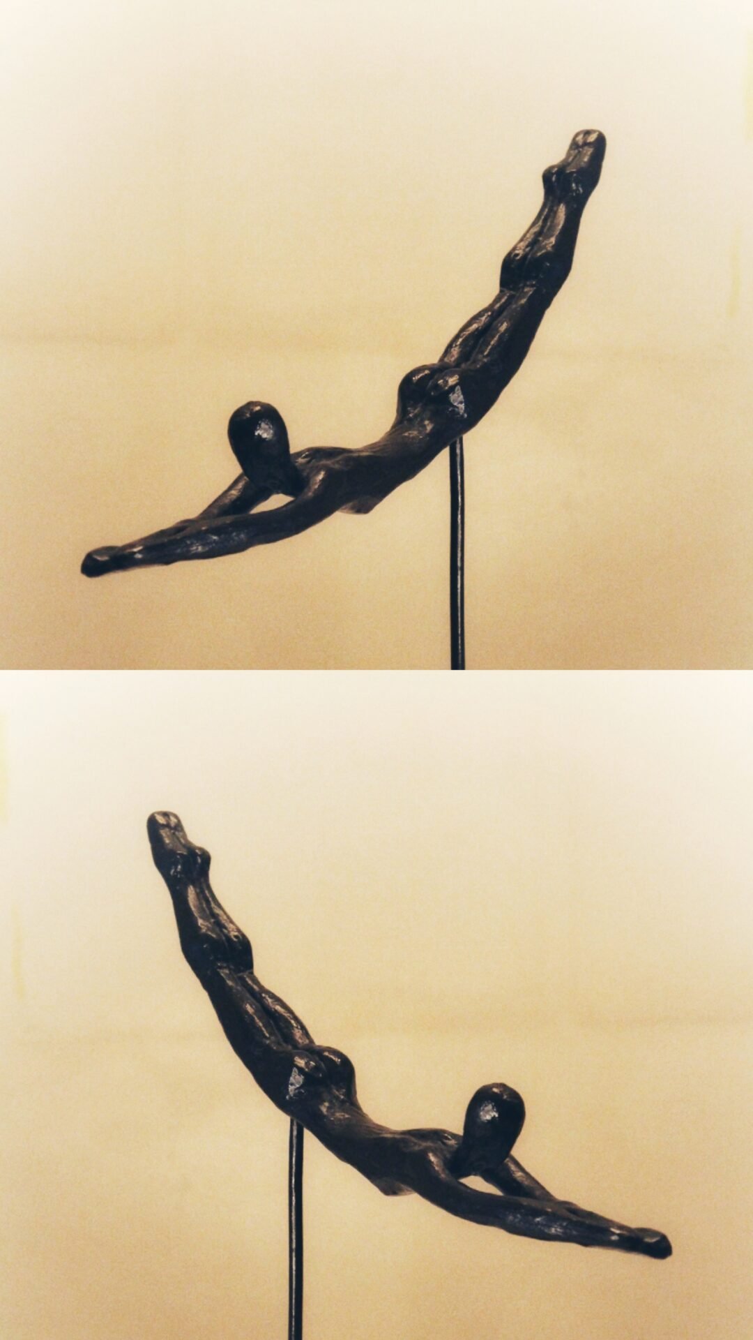 Grace In Motion - Abstract Wooden Sculpture