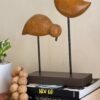 Minimalist Bird Sculpture Duo