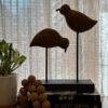Minimalist Bird Sculpture Duo