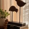 Minimalist Bird Sculpture Duo