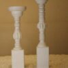 White Wooden Candle Stands