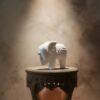 The Gentle Tusker Hand Carved White Elephant