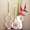 The Sandstone Tapered Candle Stand