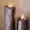 Textured Glow Candle Stands