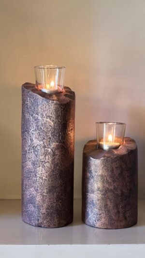 Textured Glow Candle Stands