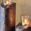 Textured Glow Candle Stands
