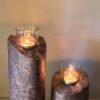 Textured Glow Candle Stands