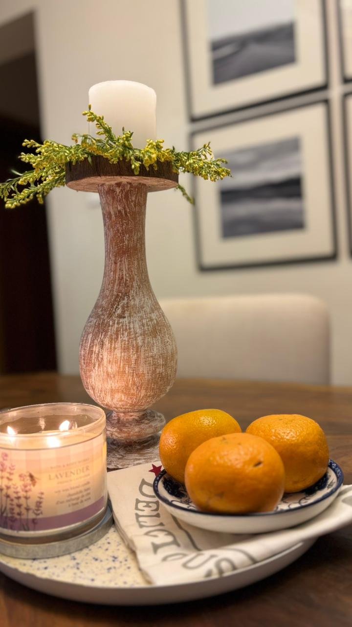 Distressed Candle Stand