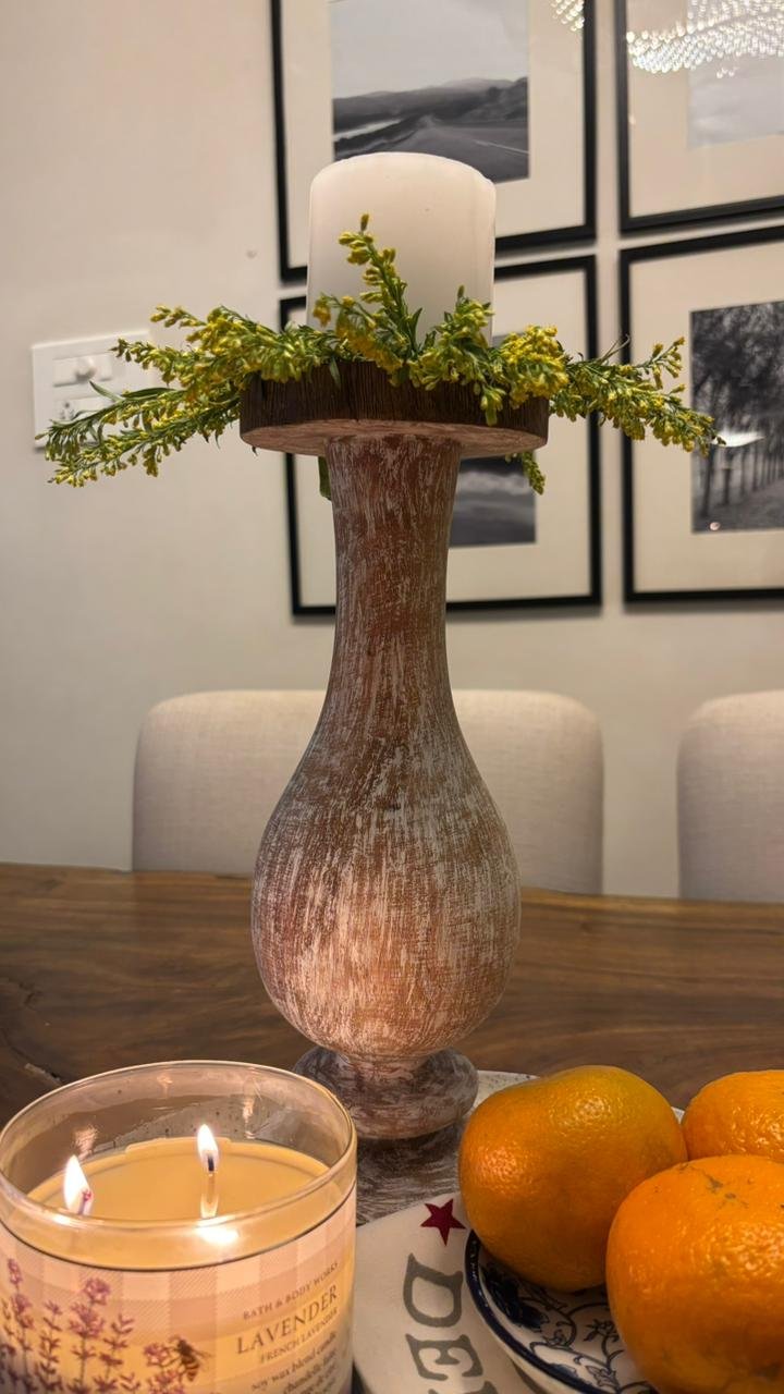 Distressed Candle Stand