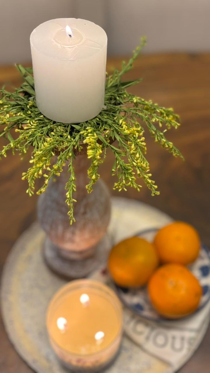 Distressed Candle Stand